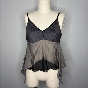 Vintage Prada Silk Tie back camisole